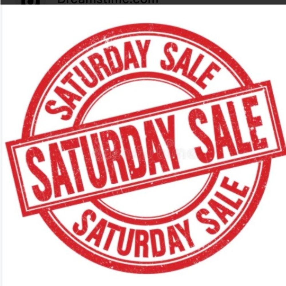 Red "Saturday Sale" Graphic Stamp